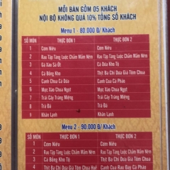 Set menu khách đoàn cơm niêu Vũng Tàu